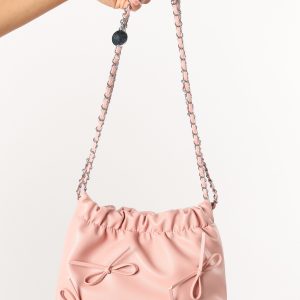 Bennet Bow Statement Bag - Pink