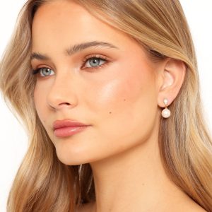 Camille Pearl Earrings - Gold