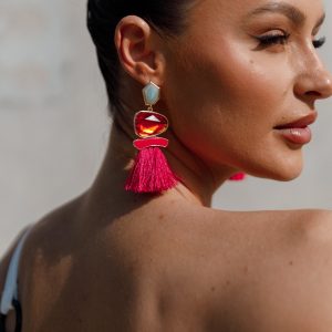 Cora Fringe Earrings - Multi
