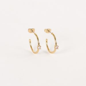Damie Hoop Earrings - Gold