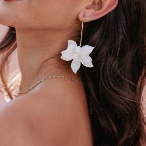Edel Earrings - White