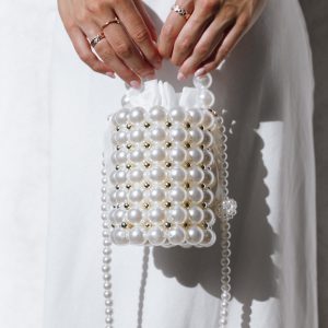 Eleanor Beaded Bag - Pearl