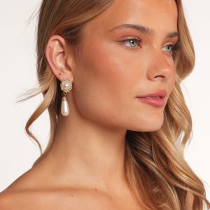 Estelle Earrings - Gold/Pearl