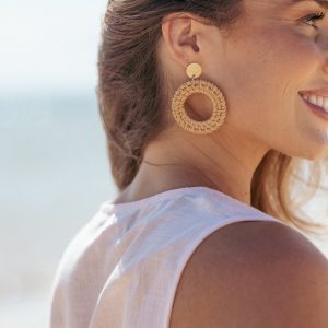Esther Earrings - Tan