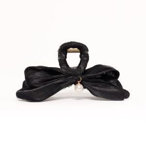 Ezra Bow Hair Clip - Black