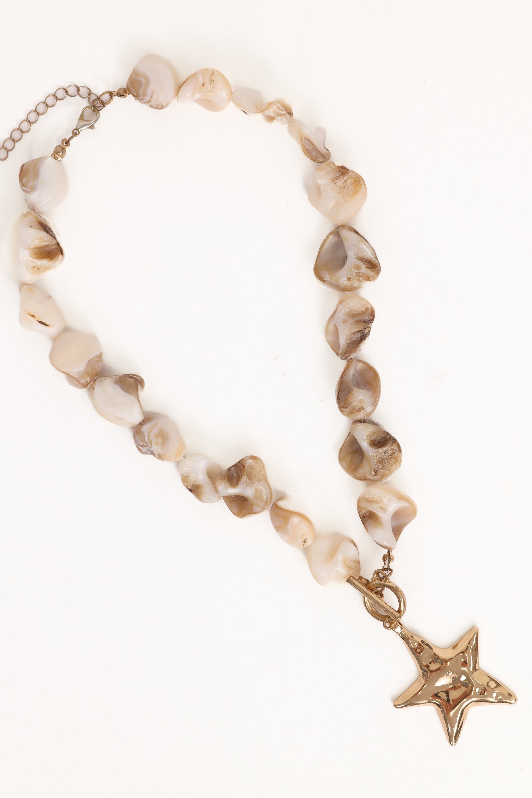 Gabbie Star Necklace - Pearl/Gold - Image 2