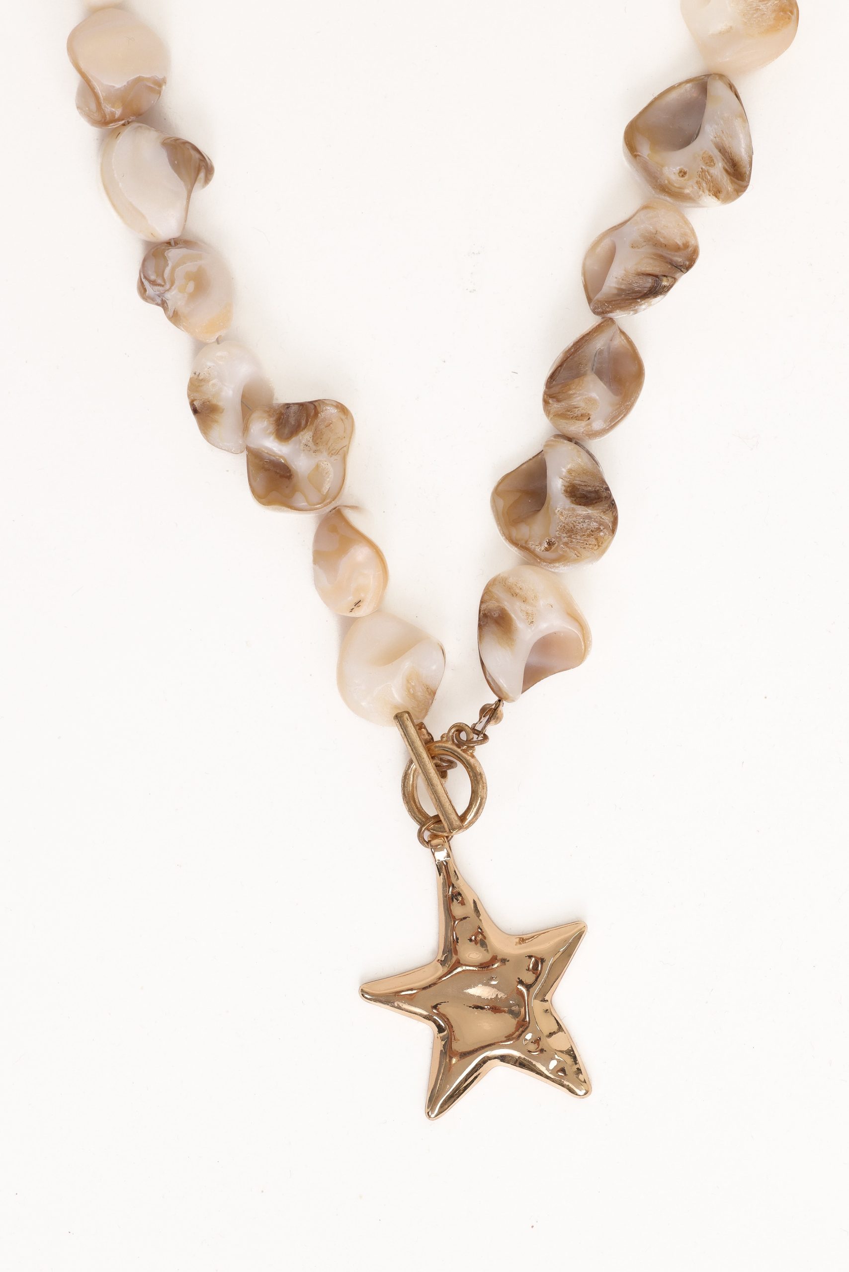 Gabbie Star Necklace - Pearl/Gold - Image 3