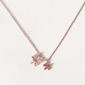 Hana Floral Necklace - Gold