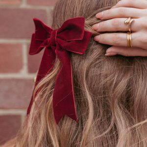 Helena Hair Bow - Red