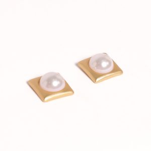 Kimmy Pearl Earrings - Gold