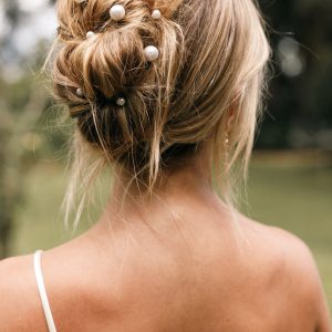 Laina Hair Pins - Pearl