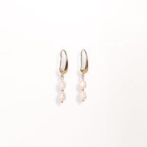Larissa Pearl Earrings - Gold