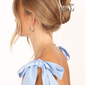 Linda Hair Clip - Silver