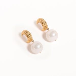 Luciana Earrings - Gold/Pearl