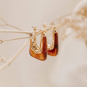 Minsi Earrings - Brown