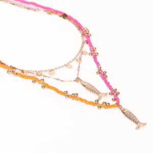 Tatiana Necklace - Gold/Multi