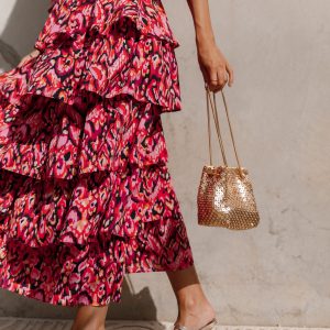 Valentina Embellished Bag - Gold