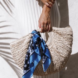 Vanessa Hair Scarf - Dark Floral